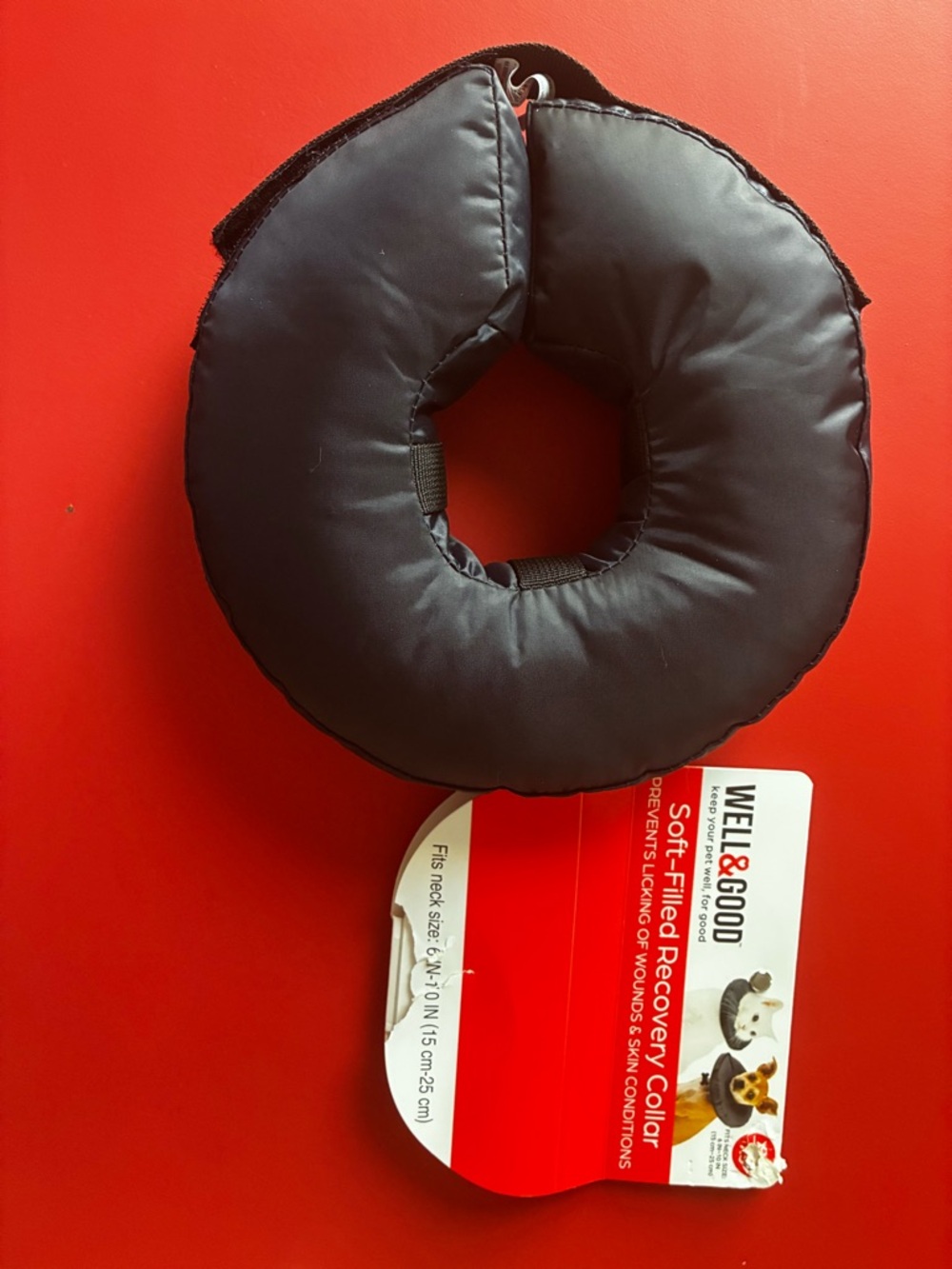 Soft-Filled Recovery Collar - Black